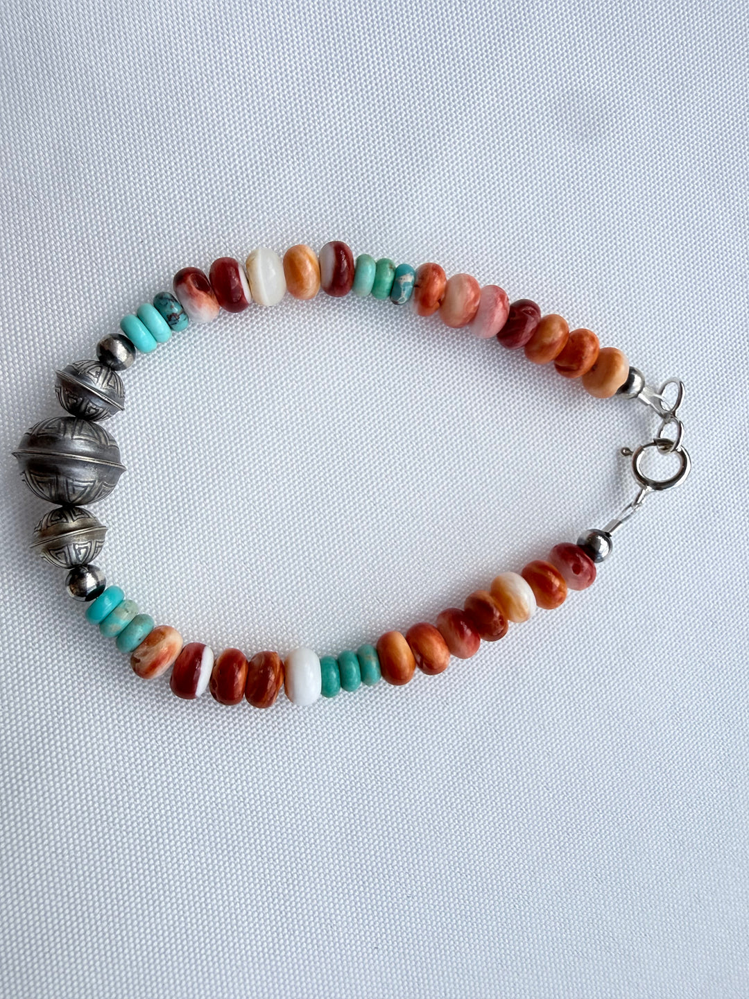 Kimberly Tom Navajo Spiny Oyster & Turquoise Stacker Bracelet