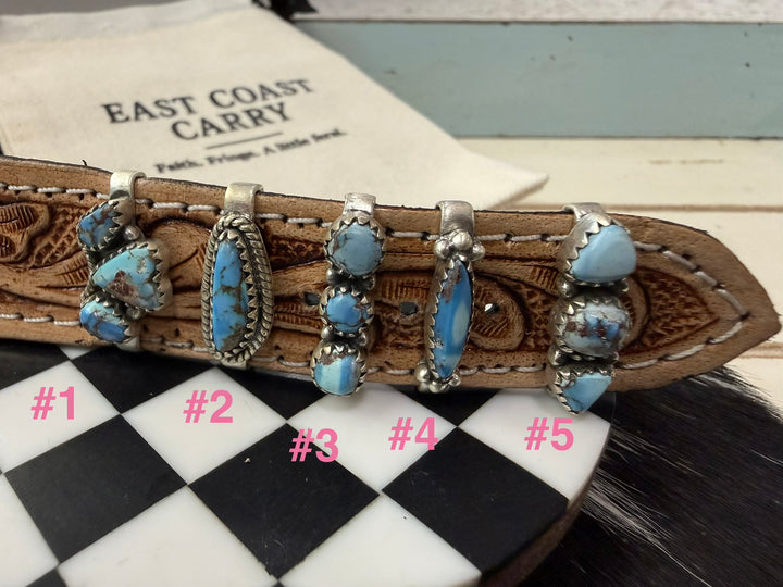 Golden Hills Turquoise Sterling Silver Watch Band Charms
