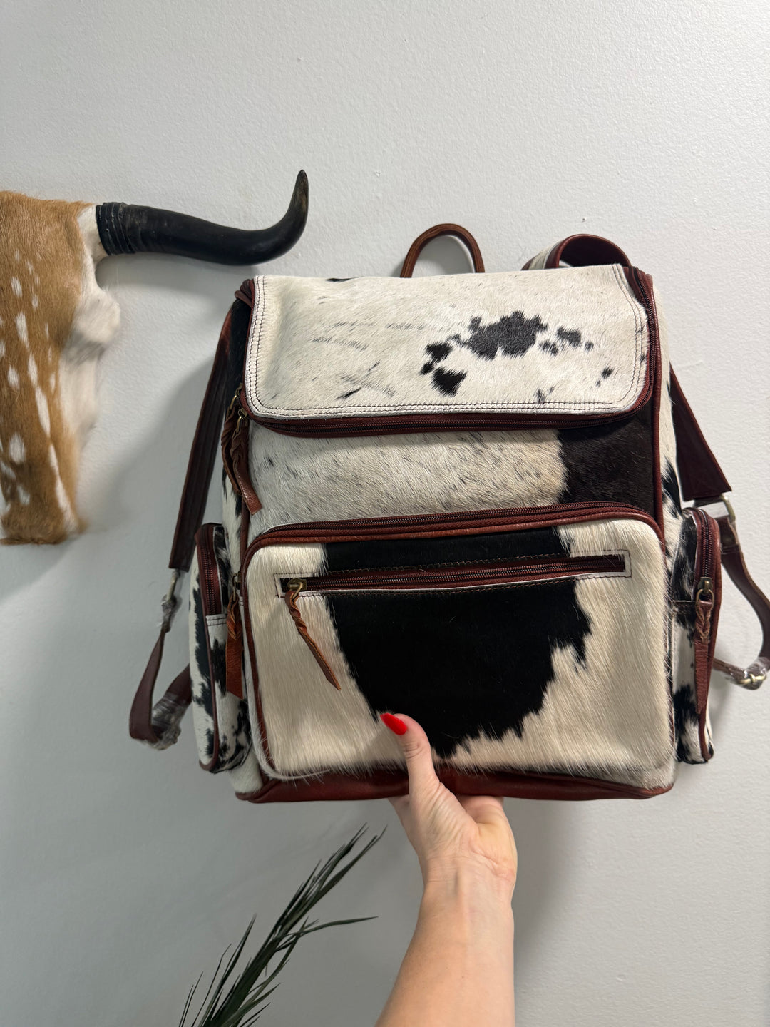 The Bubba Bag™ | Hair-On Cowhide & Genuine Leather Backpack