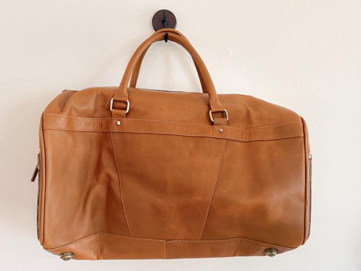 The Checkmate Collection | Cowhide & Leather Travel Set