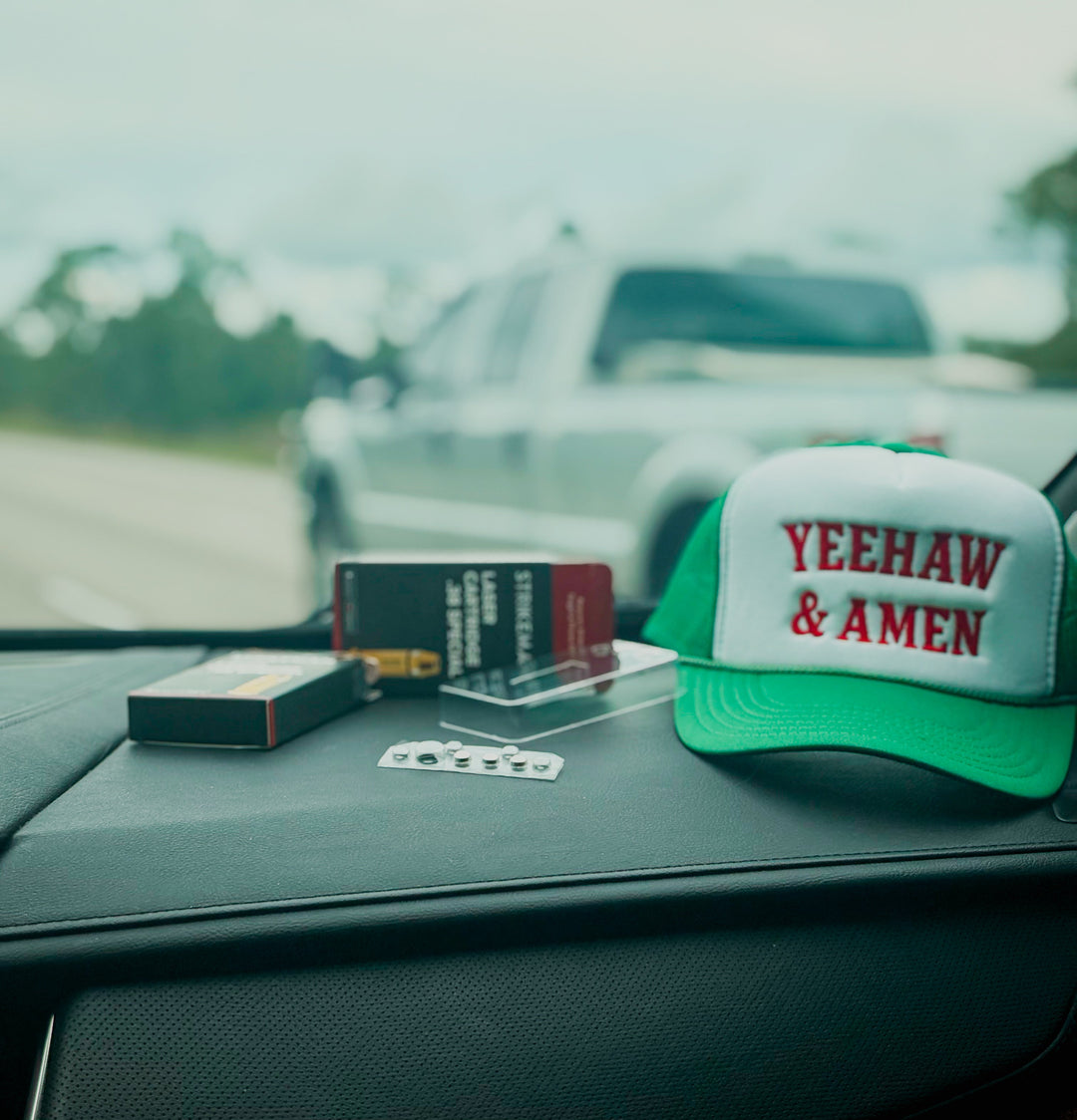 Yeehaw & Amen Foam trucker hat