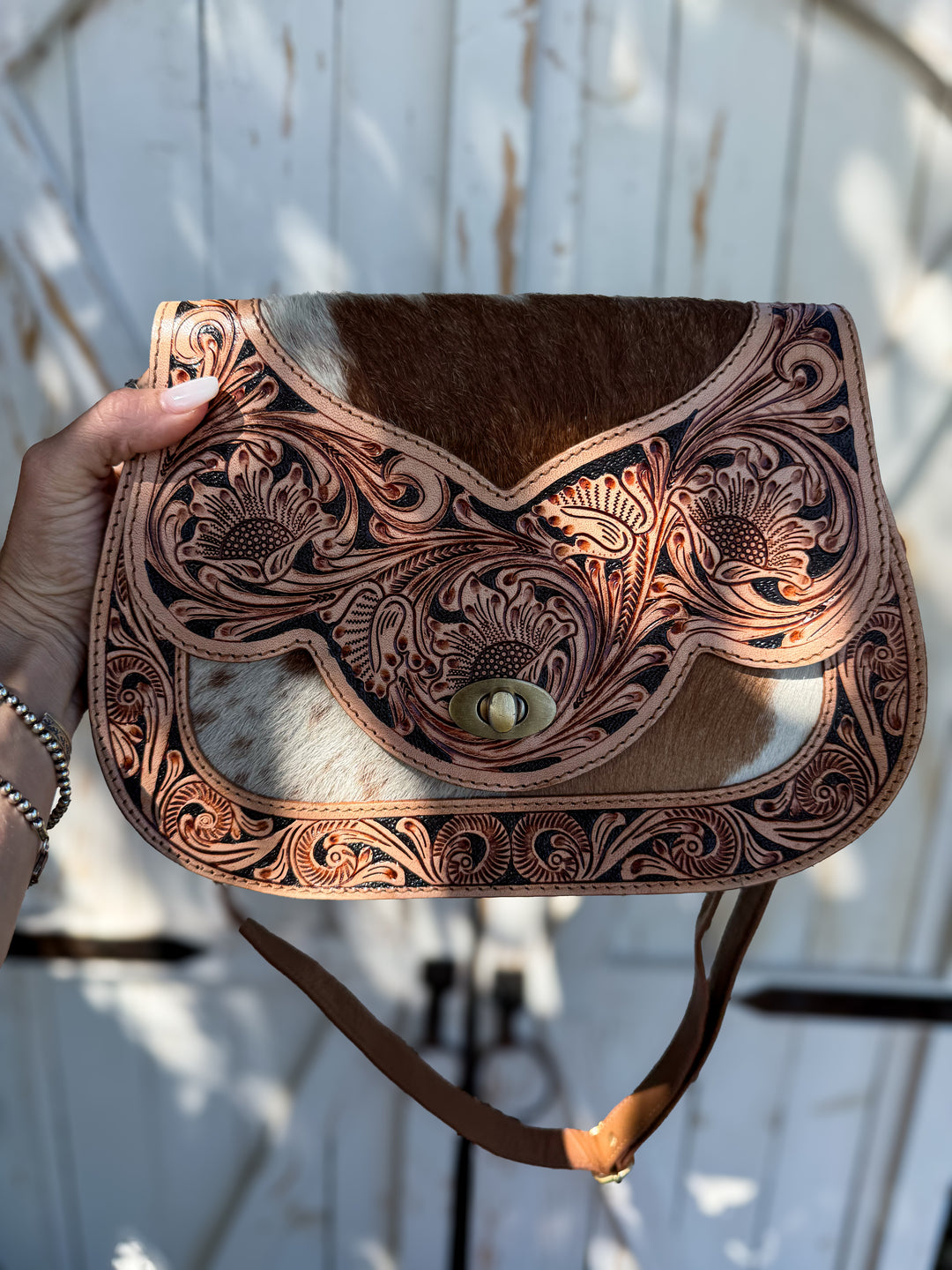 The Saddle Blossom Crossbody