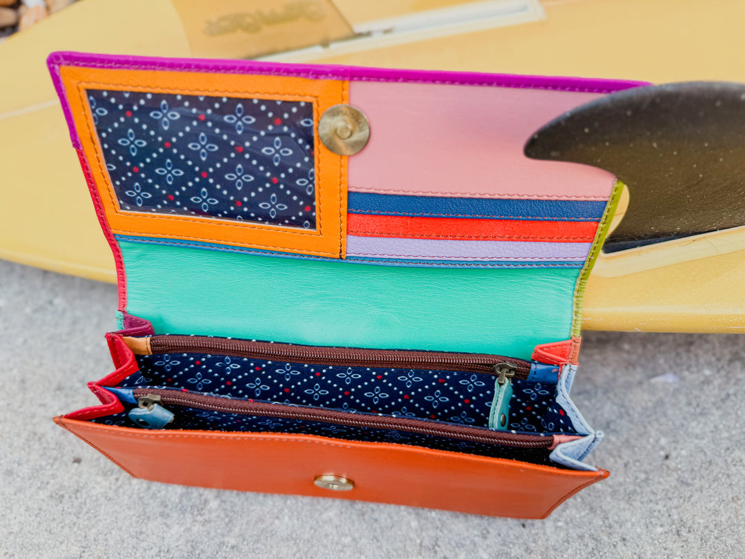 Palm Beach Rodeo | Hair on Hide with Animal Design and Colorful Recycled Leather Wallets