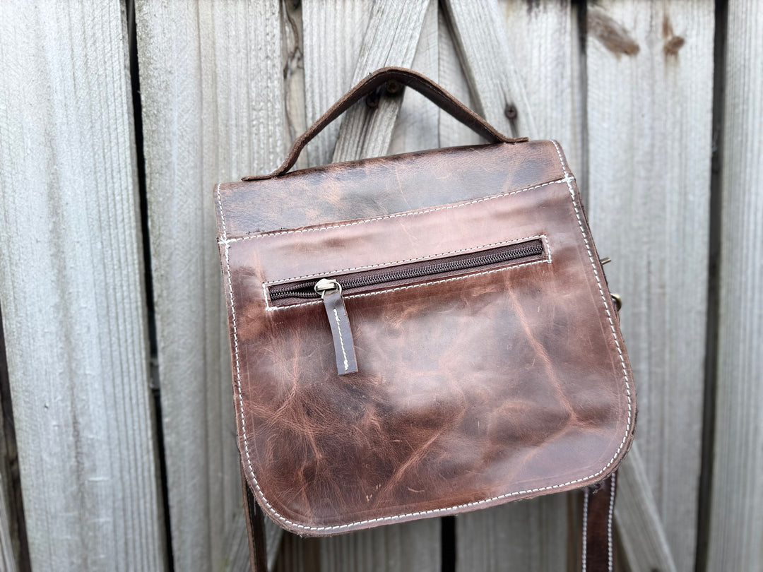 The Westport | Handmade Full Grain Leather Boot-Stitch Purse