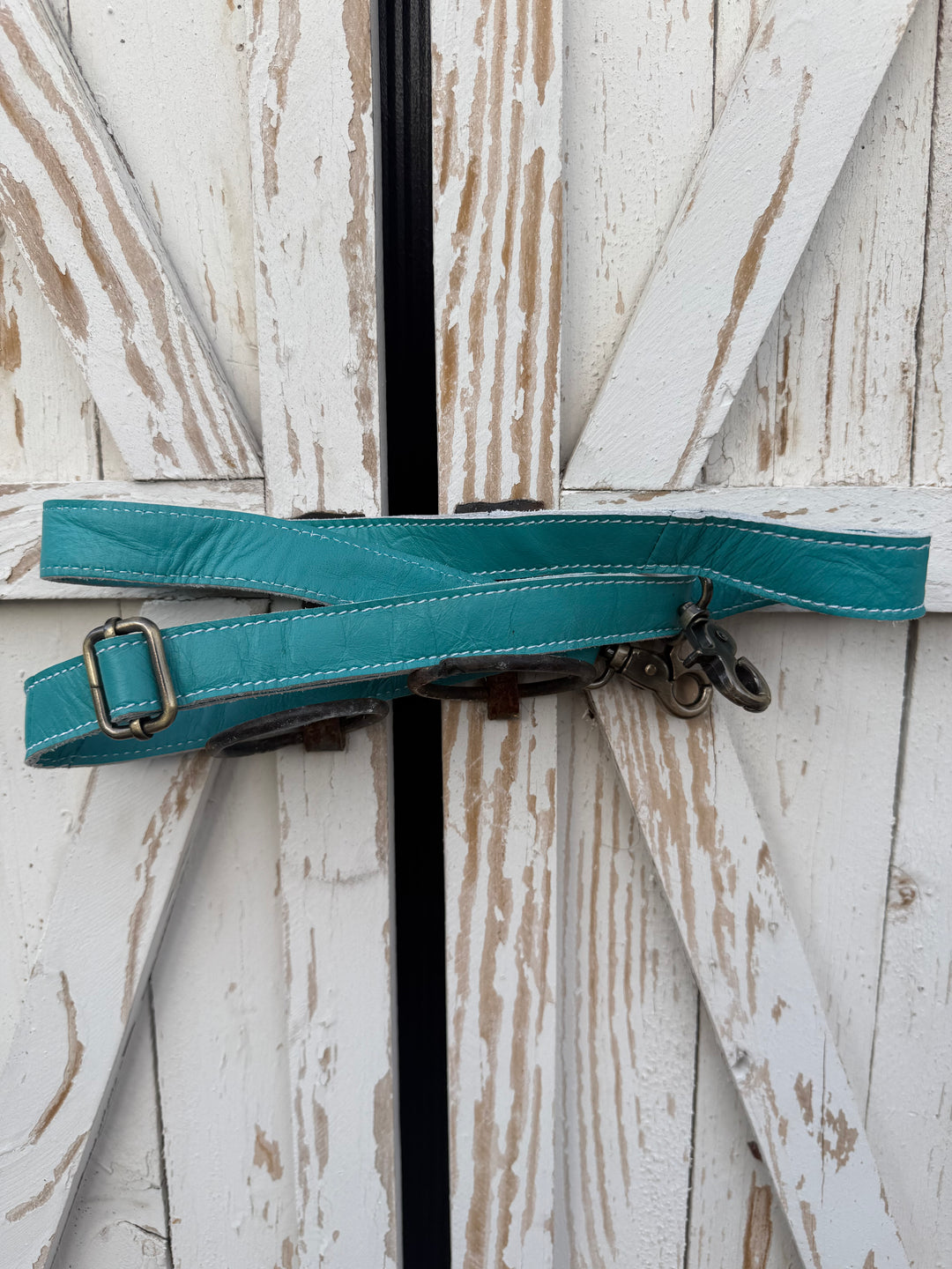 Get to Work Bag | Minty Blue Leather, Tooled Floral & Cowhide Concealed Carry Tote