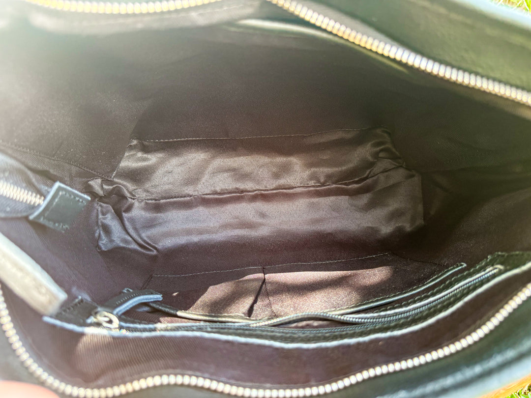 The Rancher Brindle Hair-On Hide Tote