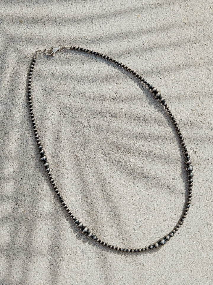 18” 4mm Graduated Navajo Pearls Handstrung Closed Clasp East Coast Carry