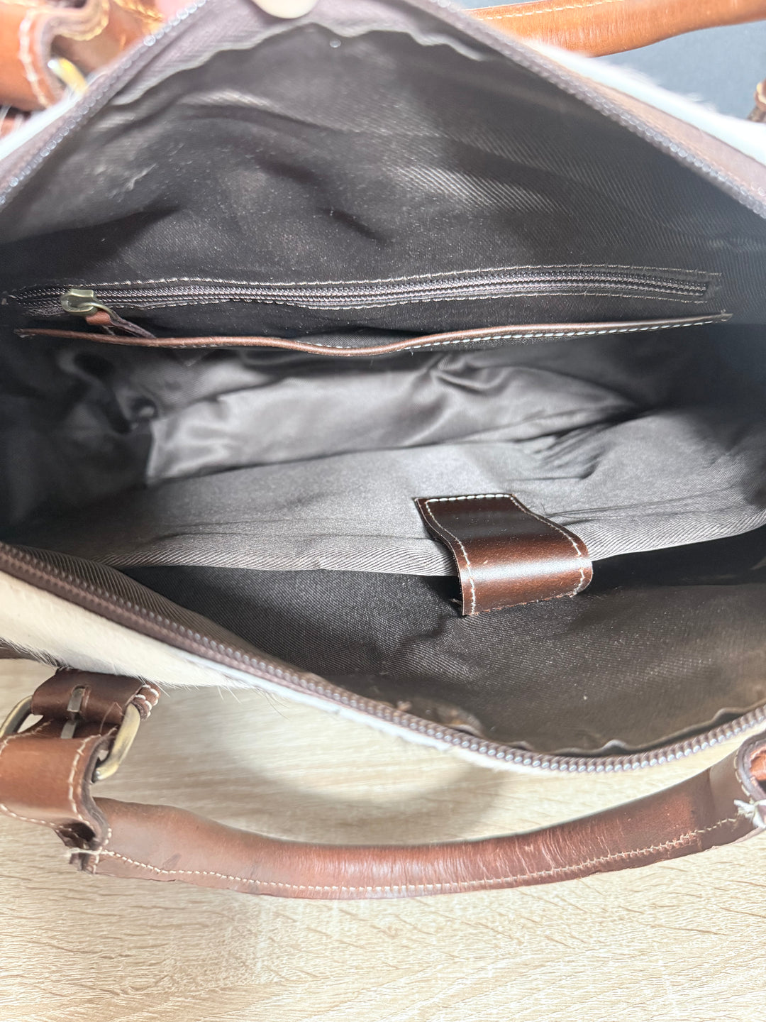 The Day Tripper | Full-Grain Leather & Cowhide Carryall