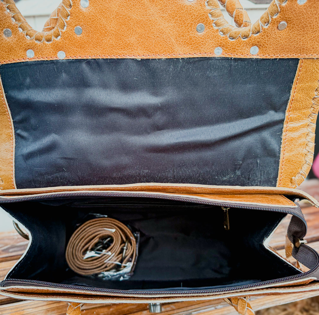 The Ranch Wife Carryall | Cowhide Concealed Carry Western Tote