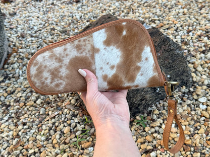 Padded Cowhide Handgun Case - Mini