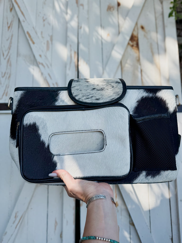 The Outlaw Parent™ Cowhide Stroller Bag