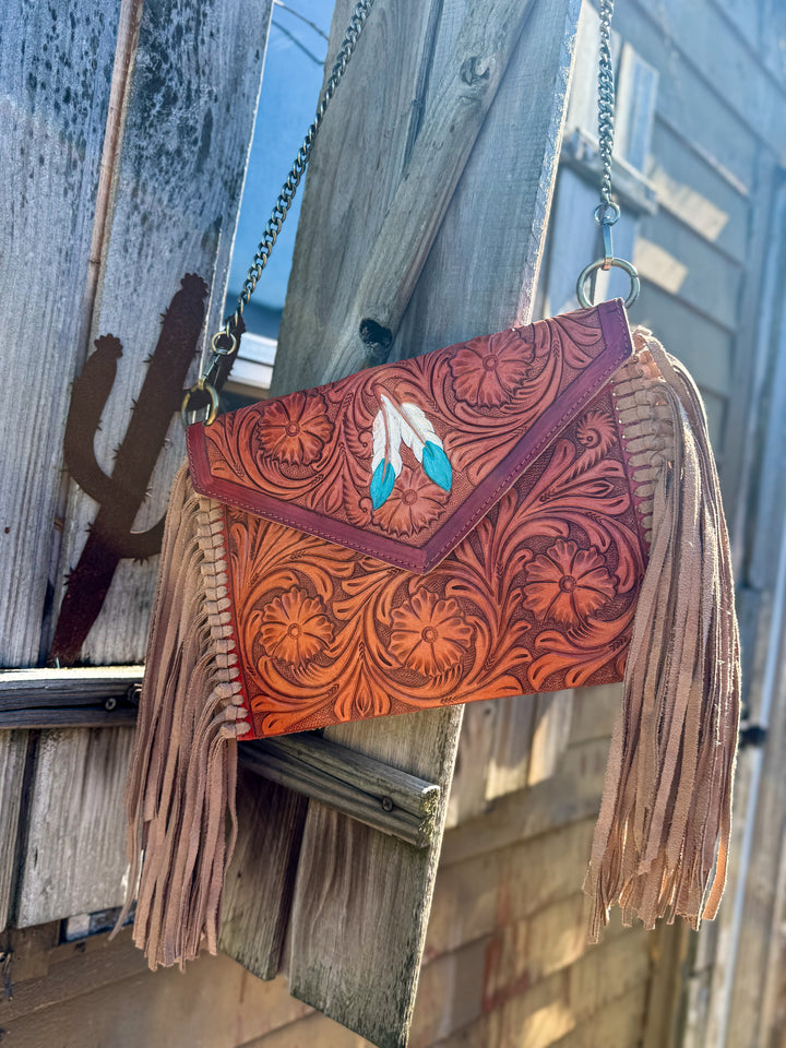 Sunset Chaser | Fringe Crossbody Clutch