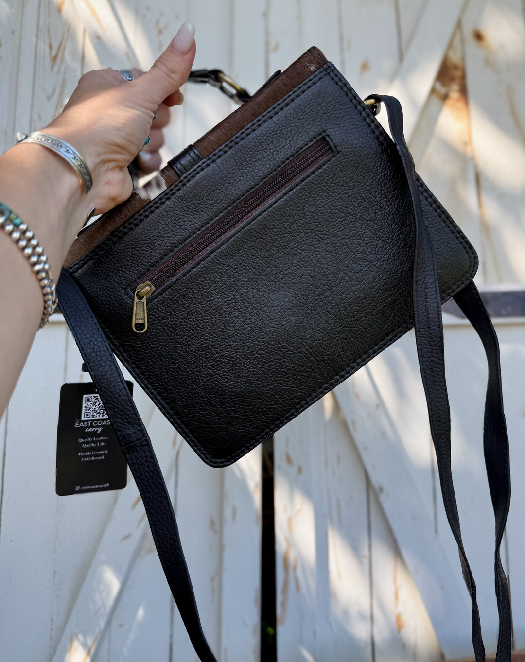 The High Noon Mini Hair-On Hide Crossbody Purse