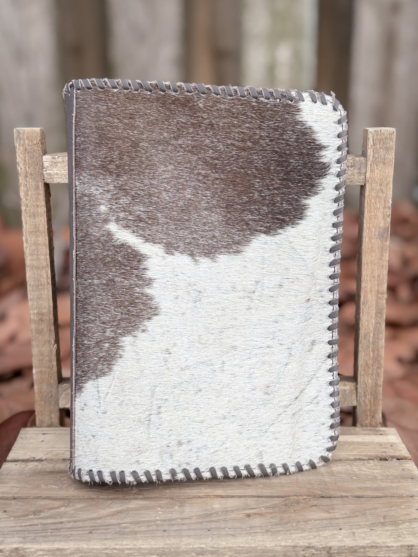 Handmade Cowhide & Chocolate Leather Bible Cover – Large Print Bible or Composition Notebook Sleeve