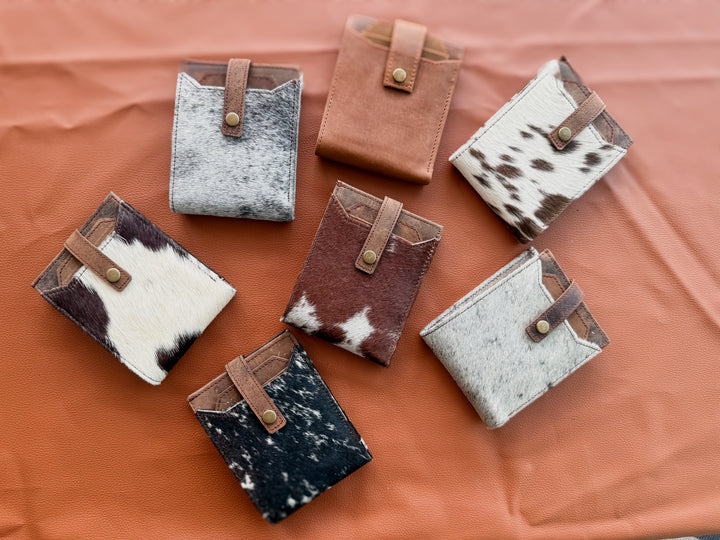 Frontier Fold | Cowhide Bifold Wallet – Handmade Western Leather Wallet for Men