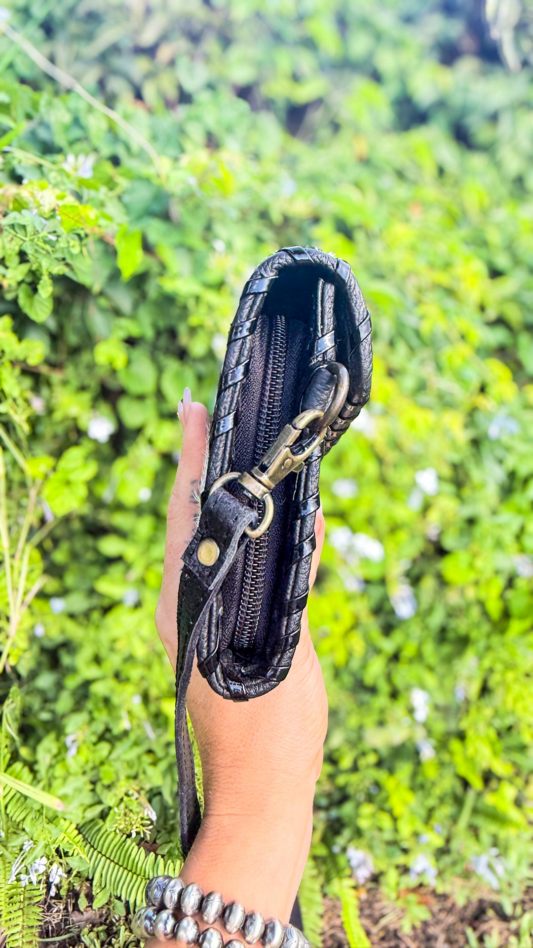 Check Her Out | Cowhide Patchwork Leather Clutch Crossbody & Wallet Organizer