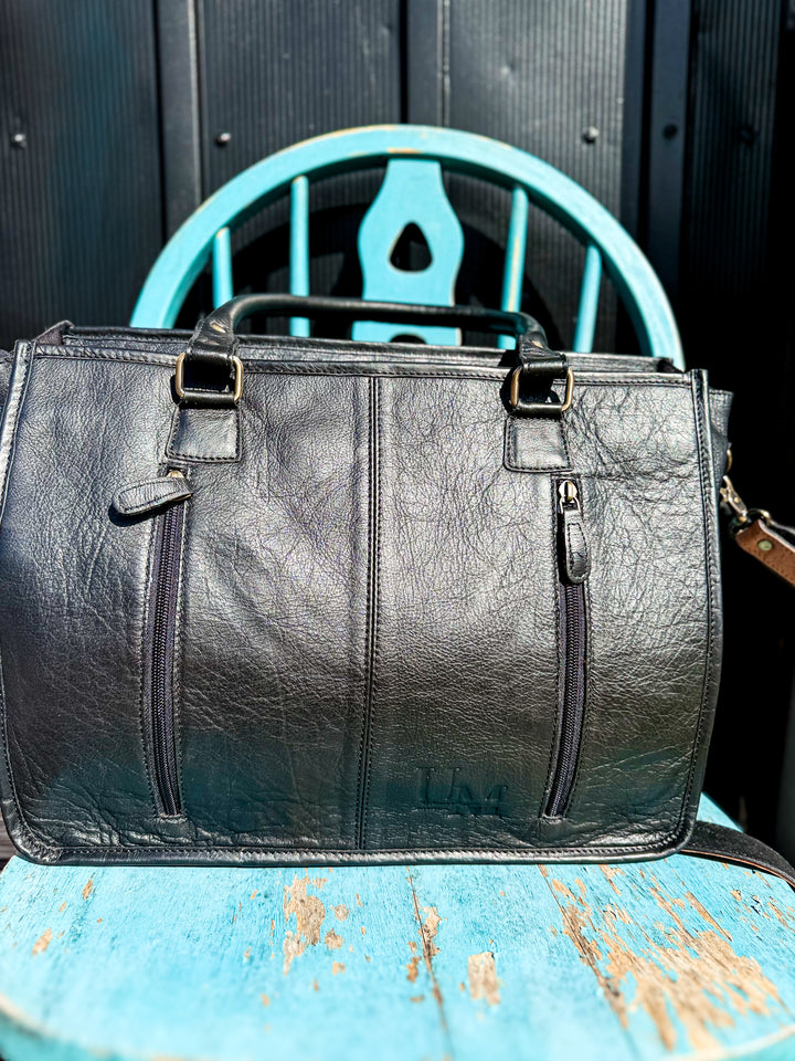 Women’s Work-Ready Cowhide & Tooled Leather Concealed Tote