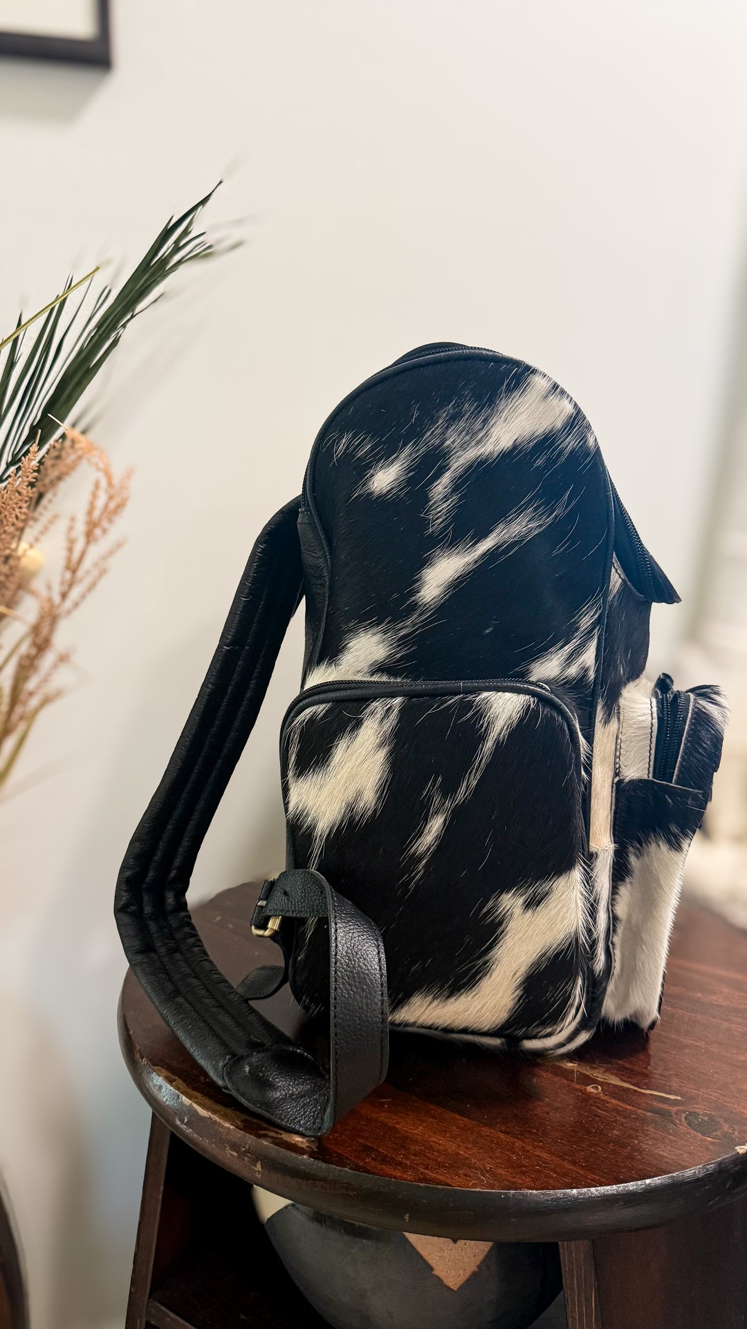 The Bubba XL Backpack | Tooled Leather Cowhide Travel Bag | Black or Tan