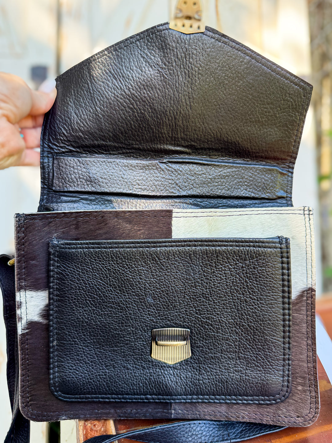 The High Noon Mini Hair-On Hide Crossbody Purse