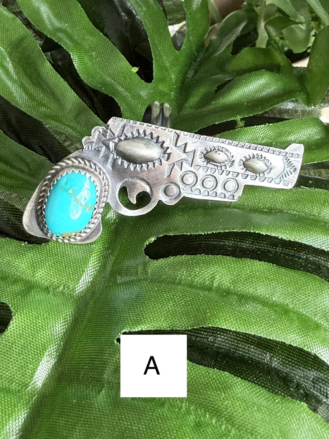 Finger Gunzz | Tim Yazzie Navajo Turquoise Sterling Silver Rings