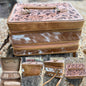 The Double Decker: Large Cowhide and Tooled Leather Jewelry Case