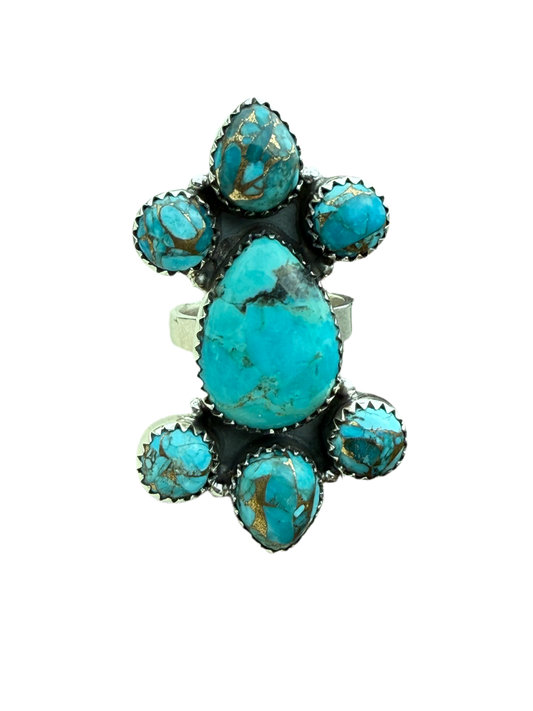 Sundance Sky: Adjustable Sterling Silver Southwest Turquoise Ring