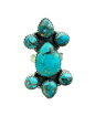 Sundance Sky: Adjustable Sterling Silver Southwest Turquoise Ring