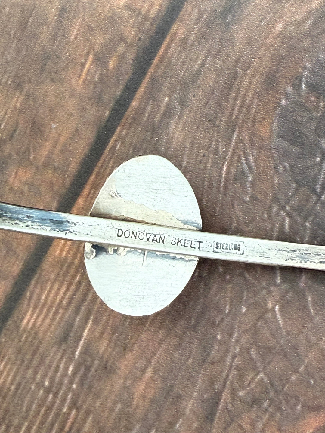 Donovan Skeets Navajo Handmade Sterling Silver and Mine 8 Turquoise Cuff