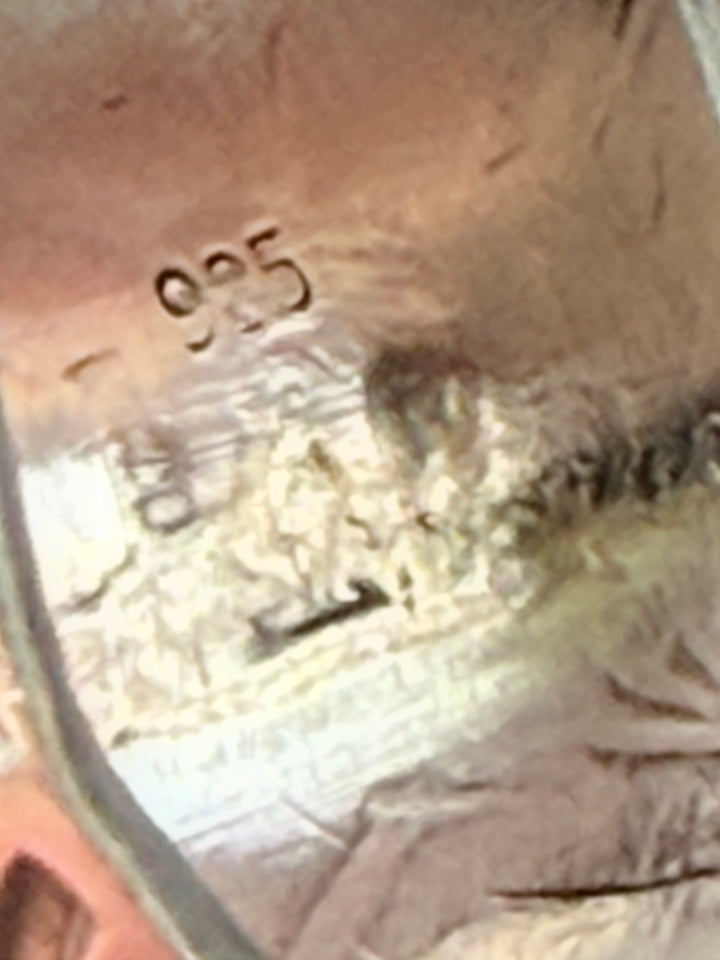 Navajo Handmade Sterling Silver Stamped Cigar Band Ring | Size 7.5 Wide Native American Ring