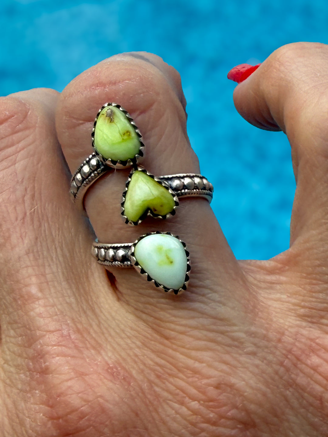 Palomino & Sterling Silver Size 6 Adjustable Bypass Ring