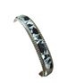 Francis Yazzie Sterling Silver & White Buffalo Inlay 7” Cuff
