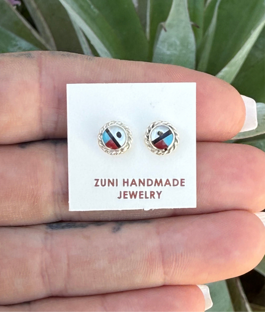 Zuni Handmade Sundance Earrings Devoria Bowakay