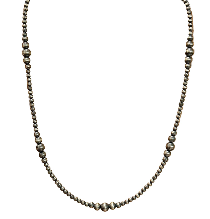 18” 4mm Graduated Navajo Pearls Handstrung Closed Clasp