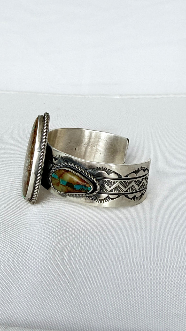 Rick Enriquez #7 of 7 | Royston Ribbon Turquoise Sterling Silver Cuff | 7” Fit