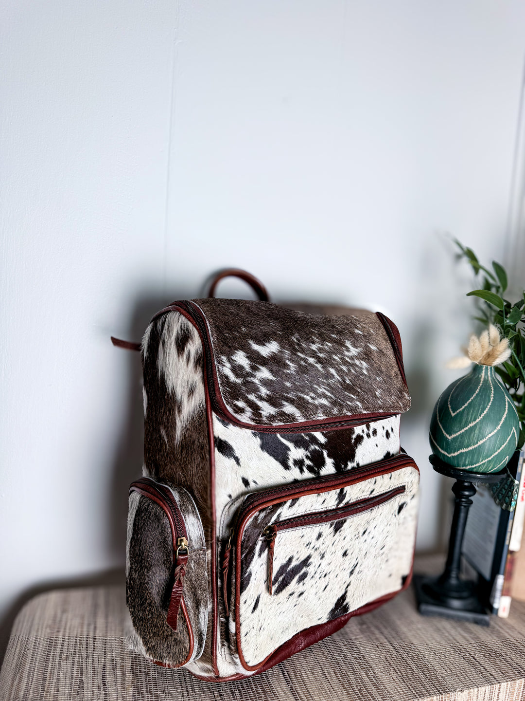 The Bubba Bag™ | Hair-On Cowhide & Genuine Leather Backpack