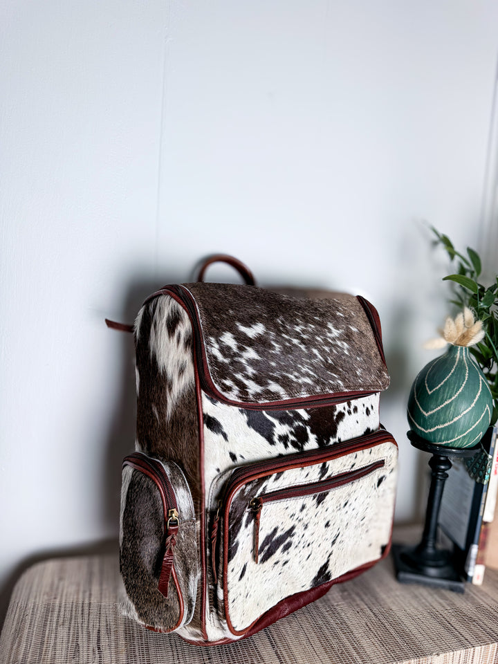 The Bubba Bag™ | Hair-On Cowhide & Genuine Leather Backpack