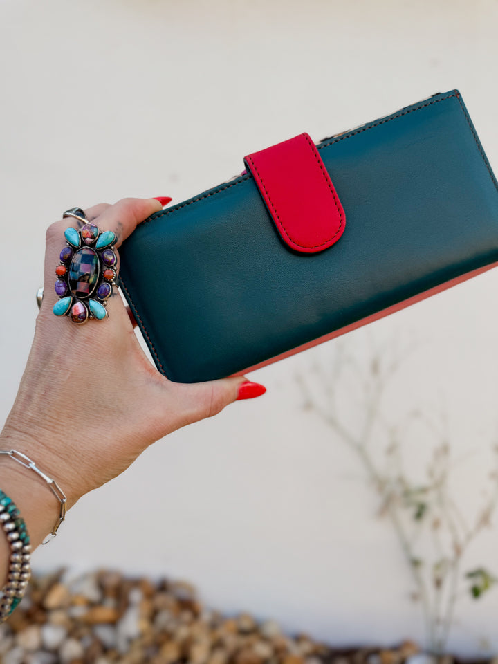 Palm Beach Rodeo | Hair on Hide with Animal Design and Colorful Recycled Leather Wallets