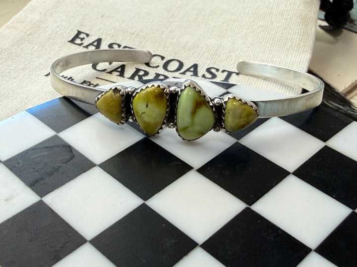 Palomino Variscite & Sterling Silver Cuff Bracelet
