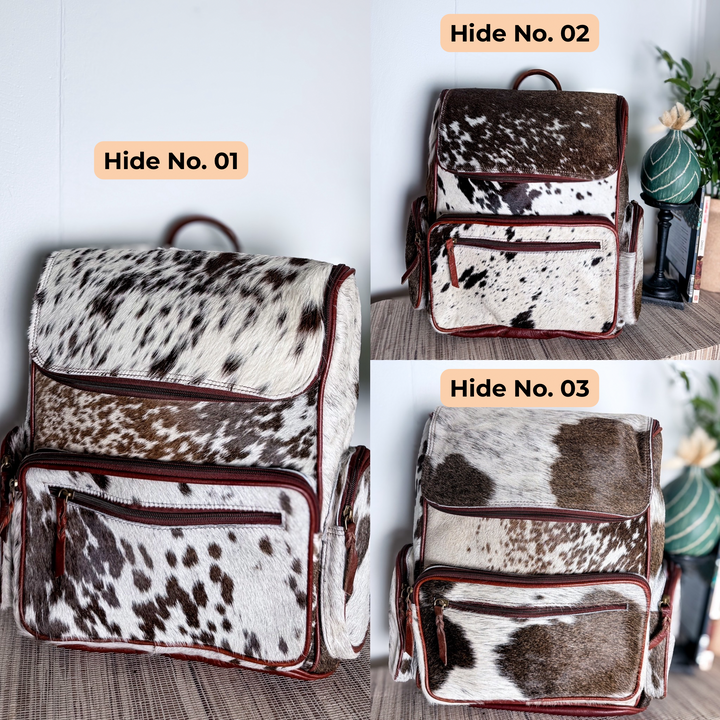 The Bubba Bag™ | Hair-On Cowhide & Genuine Leather Backpack