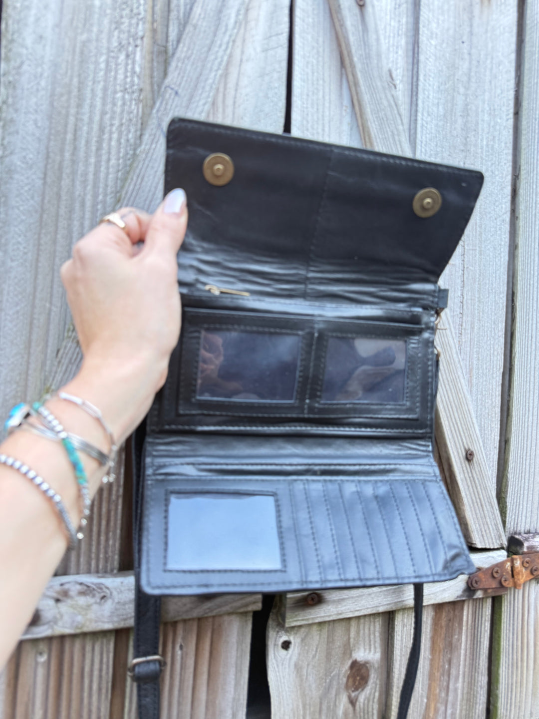 Speed Check Diamond Clutch | Black and White Cowhide Leather Diamond Checkered Convertible Clutch