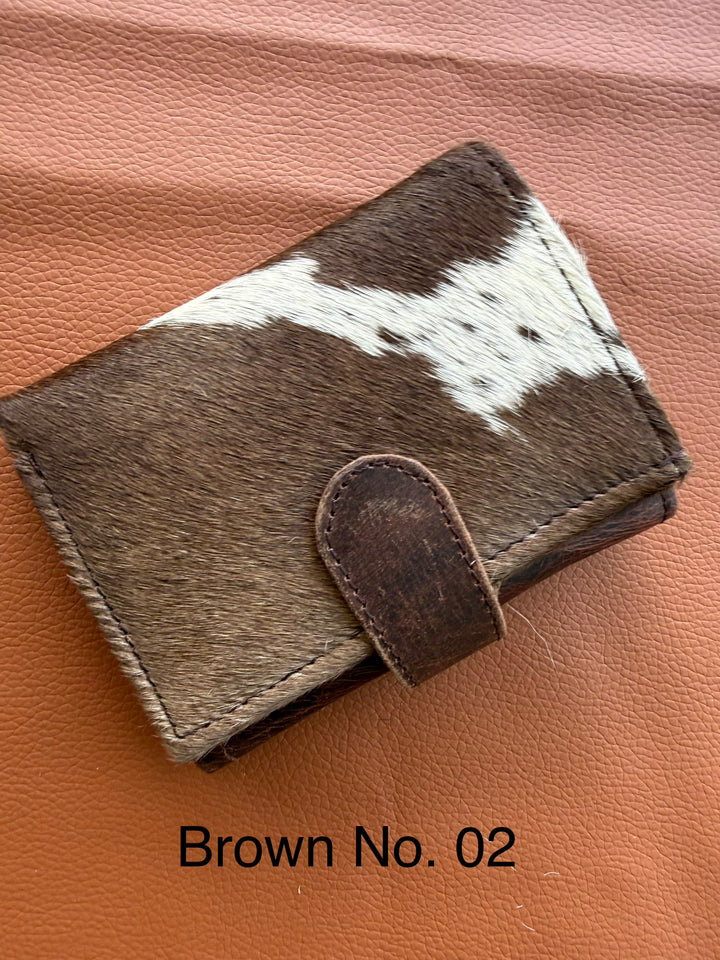 The Little Fold | Hair-On Cowhide Leather Trifold Wallet