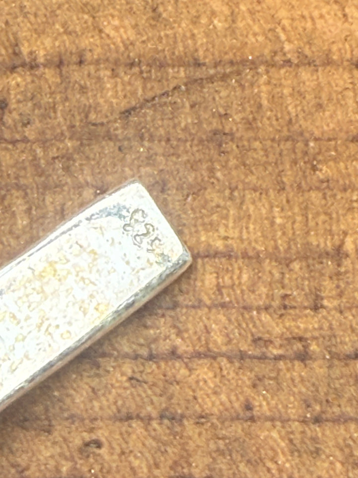 Southwestern Sterling Silver Cross Pendant – Kingman Turquoise Accent – 925 Stamped Western Necklace Charm