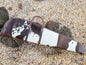 Custom Cowhide and Brown Leather Padded Protective Rifle Case with Strap