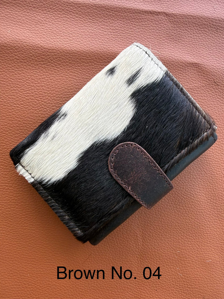 The Little Fold | Hair-On Cowhide Leather Trifold Wallet