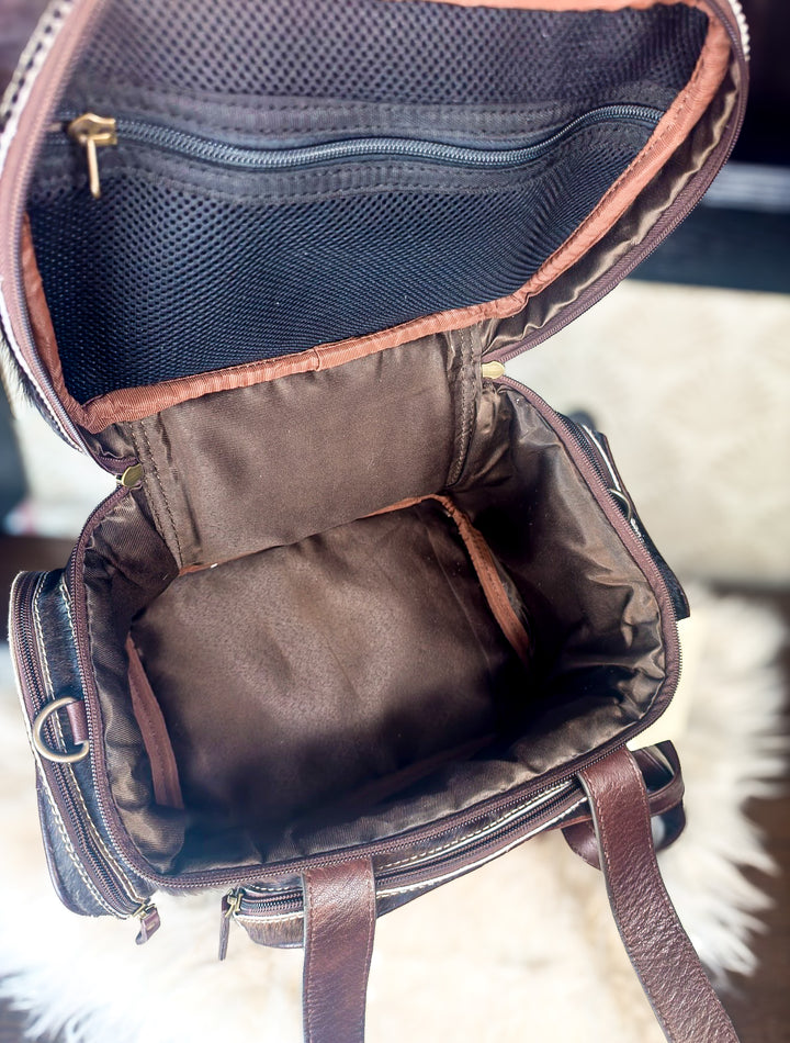 The Lunch Money | Tooled Leather Insulated Lunch Box & Cooler Bag – Hair on Cowhide