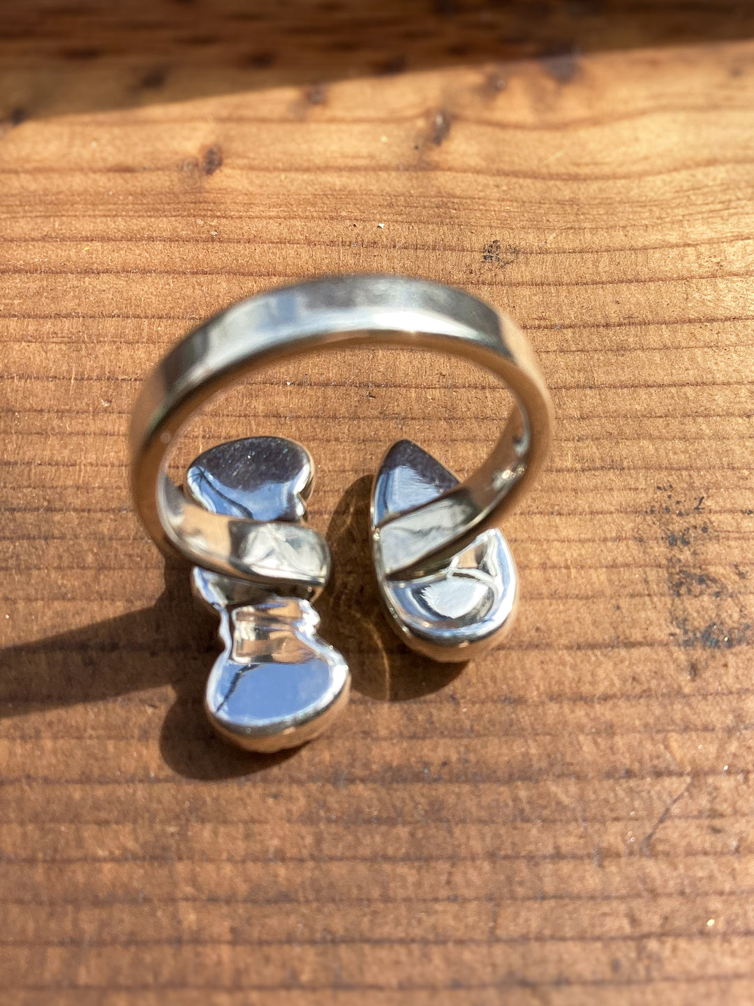 Sterling Silver Turquoise & Wild Horse Jasper Adjustable Ring – Southwestern Statement Floater Ring
