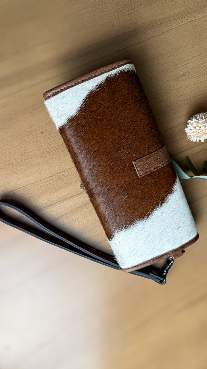 Cowboy Crush Clutch Wallet | Genuine Cowhide Phone Wallet & Wristlet