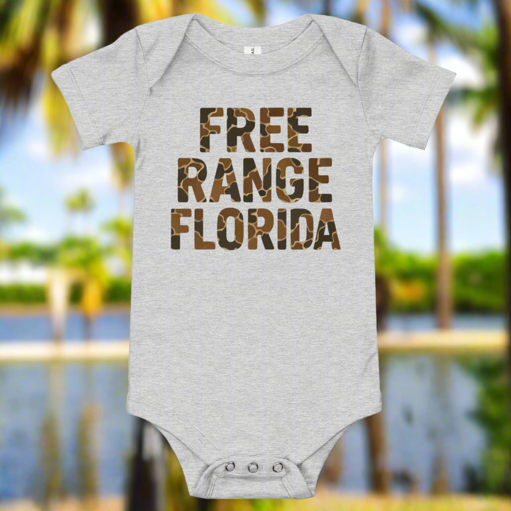 Free Range Florida Baby short sleeve cotton one piece