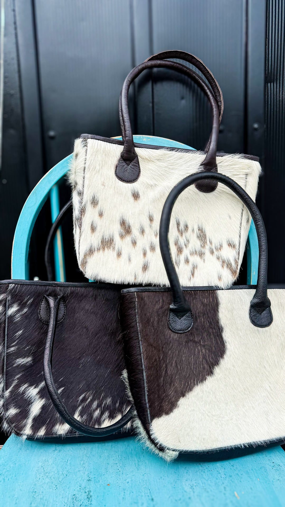 Hair-On Cowhide Mini Tote | Genuine Leather Everyday Purse | Lightweight Western Chic Handbag