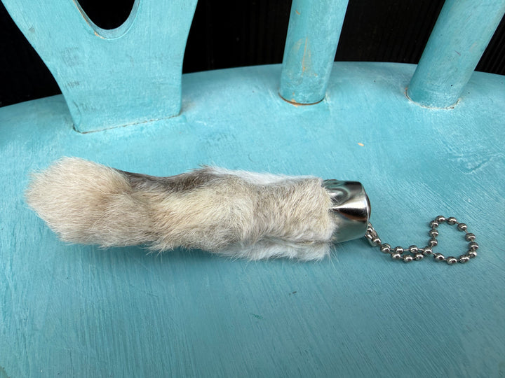 Texas Charm Rabbit’s Foot Bag Charm & Keychain | Genuine Turquoise | Handmade in Texas